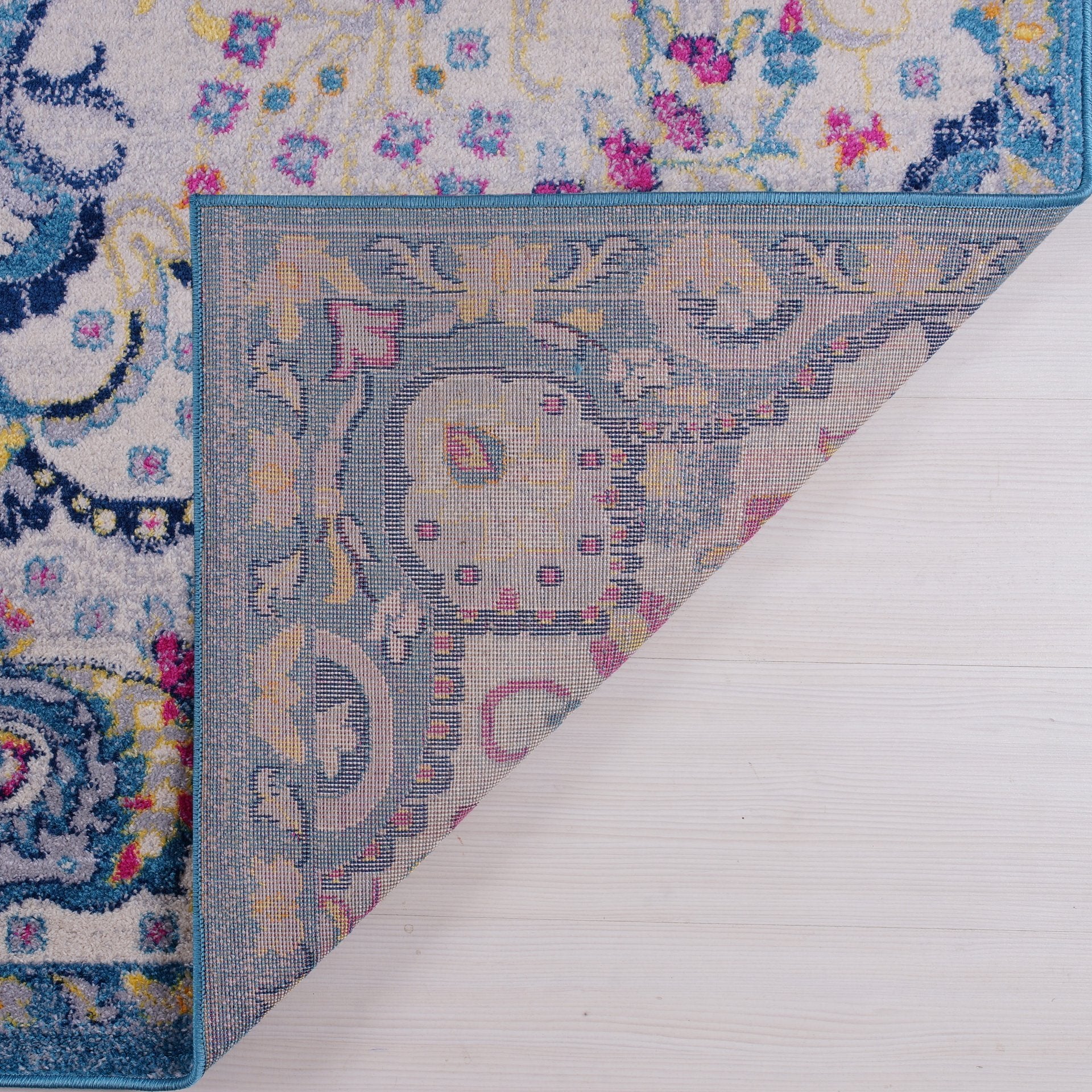 Darcy Persian Traditional Design Indoor Blue Area Rugs