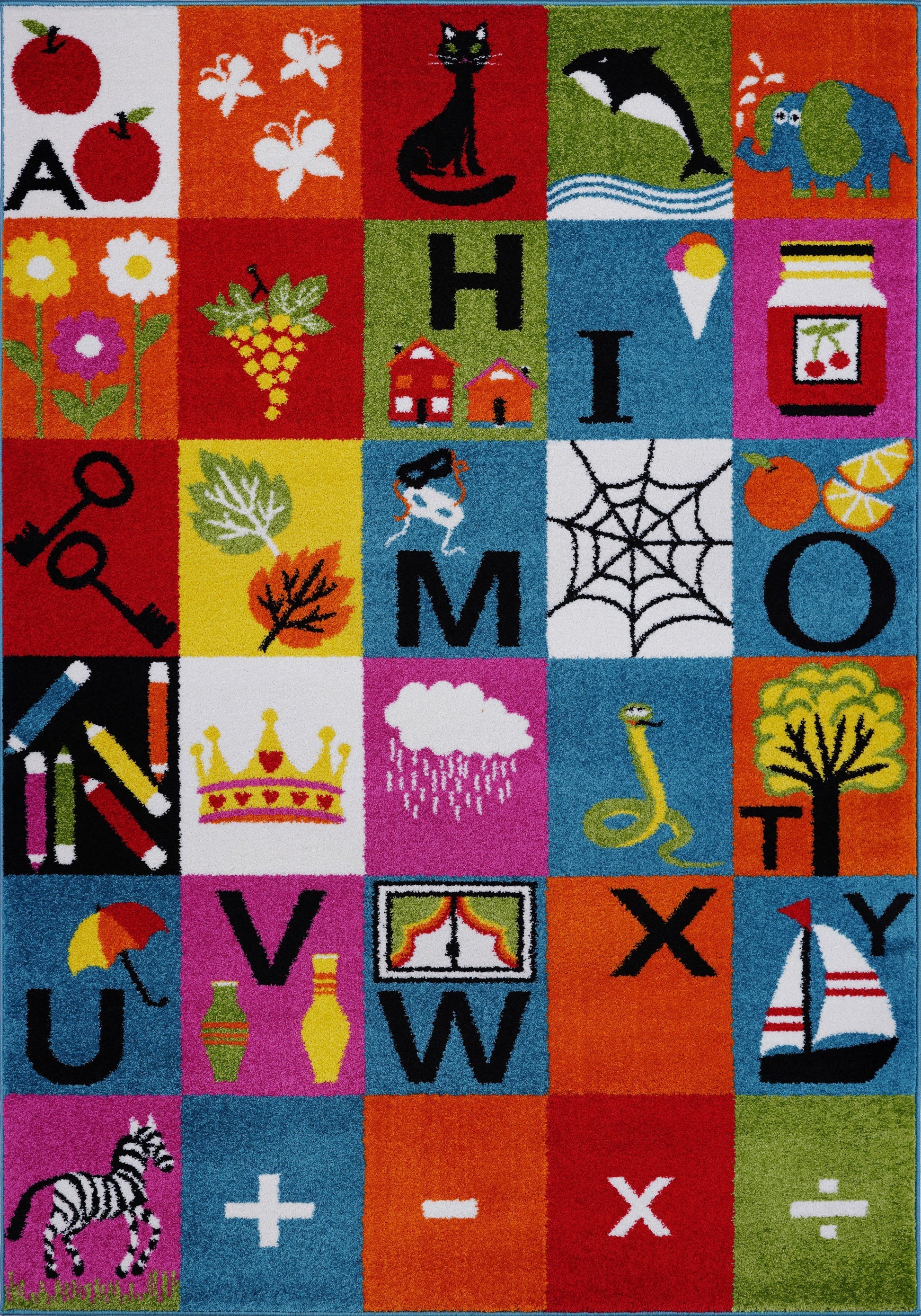 Learning Alphabets Area Rug