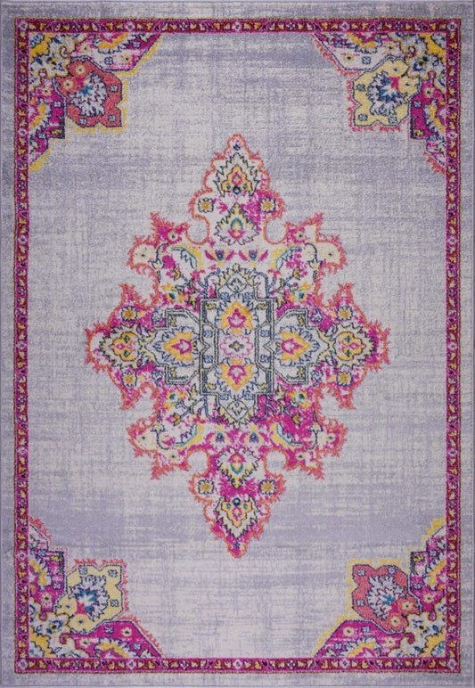 Geode Antique Style Traditional Pink Carpet