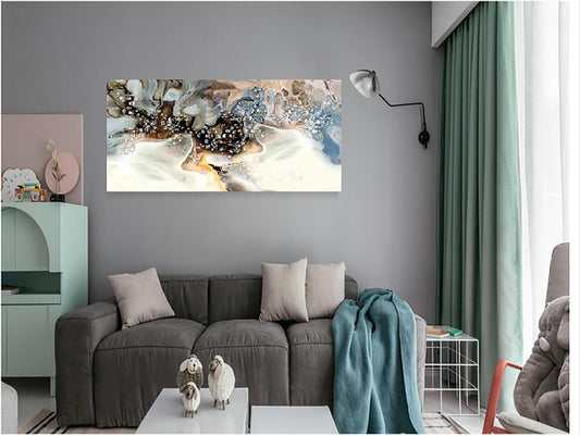 Ladole Abstract Canvas Wall Art With Water Home Decor