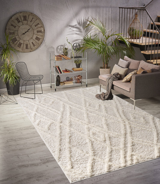 beige cream abstract fluffy soft shag area rug for living room bedroom 2x3 Doormat, Entrance, Balcony, Bathroom, Washroom
