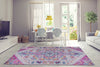 Shareen Traditional Design Soft Sustainable Pink Area Rug