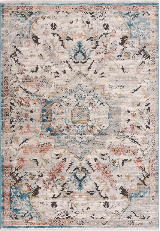 la dole rugs traditional persian oriental distressed teal turquoise ivory grey red orange area rug 2x5, 3x5 Runner Rug, Entry Way, Entrance, Balcony, Bedside, Home Office, Table Top