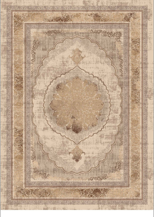traditional cream and brown flat pile area rug 5x7, 5x8 ft Contemporary, Living Room Carpet, Bedroom, Home Office