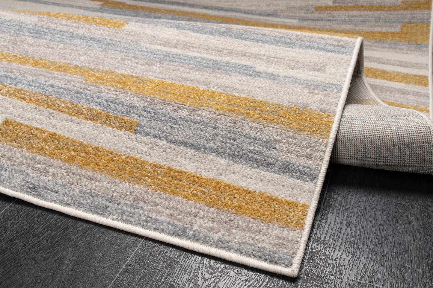 orange grey beige striped abstract rustic minimalist modern contemporary living room area rug 8x10, 8x11 ft Large Living Room Carpet, Bedroom, Kitchen