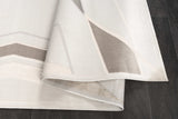 Beige Brown Geometric Abstract Minimalist Modern Contemporary Area Rug For Living Room, Bedroom