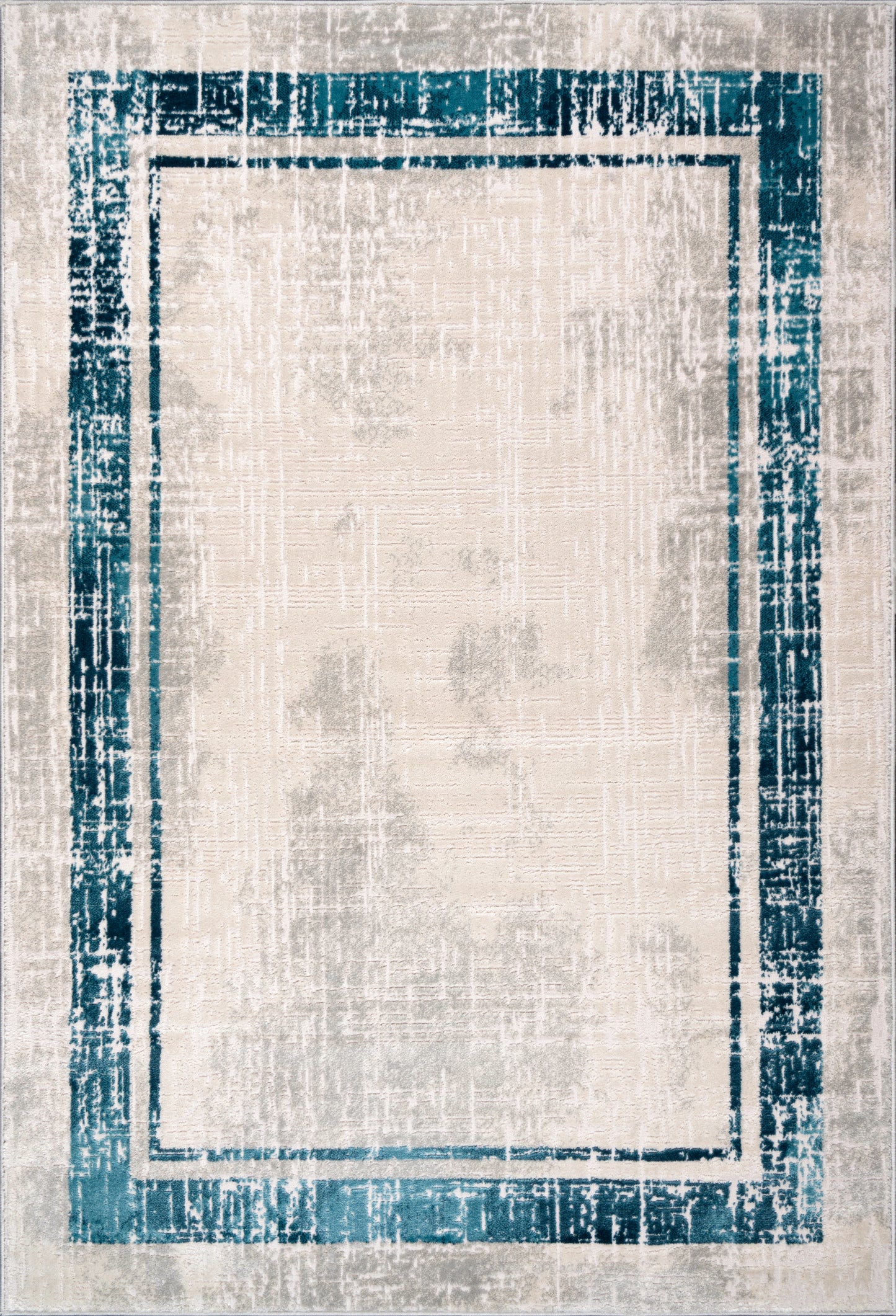 blue grey bordered modern contemporary minimalistic area rug for living room bedroom 2x8, 3x10, 2x10 ft Long Runner Rug, Hallway, Balcony, Entry Way, Kitchen, Stairs