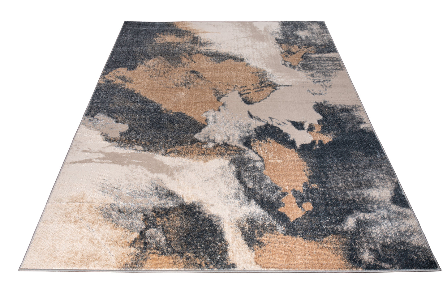beige brown silver metalic abstract modern minimalistic contemporary area rug 4x6, 4x5 ft Small Carpet, Home Office, Living Room, Bedroom