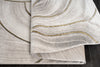 Grey Gold Abstract Luxury Modern Minimalist Contemporary Area Rug