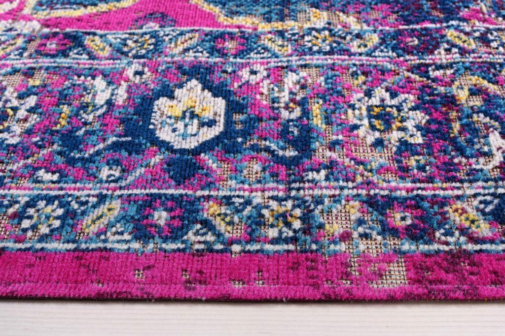 ladole rugs timeless collection beverly pink purple traditional indoor outdoor polypropylene runner area rug carpet 5x7, 5x8 ft Contemporary, Living Room Carpet, Bedroom, Home Office