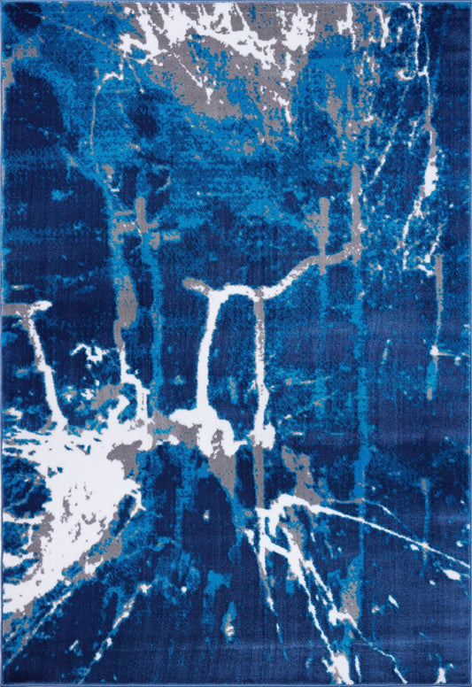 ans10681 anise collection soft contemporary abstract area rug carpet in blue and grey 3x5 27 x 411 80cm x 150cm 27 x 41180cm x 150cm blue grey 2x3 Doormat, Entrance, Balcony, Bathroom, Washroom
