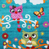 MODA KIDS OWL AREA RUG Turquoise - Ladolerugsca